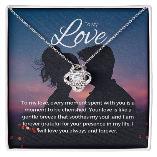 To My Love | Gleaming Devotion Pendant: Brilliant Symbol of Love 💍💖🔗