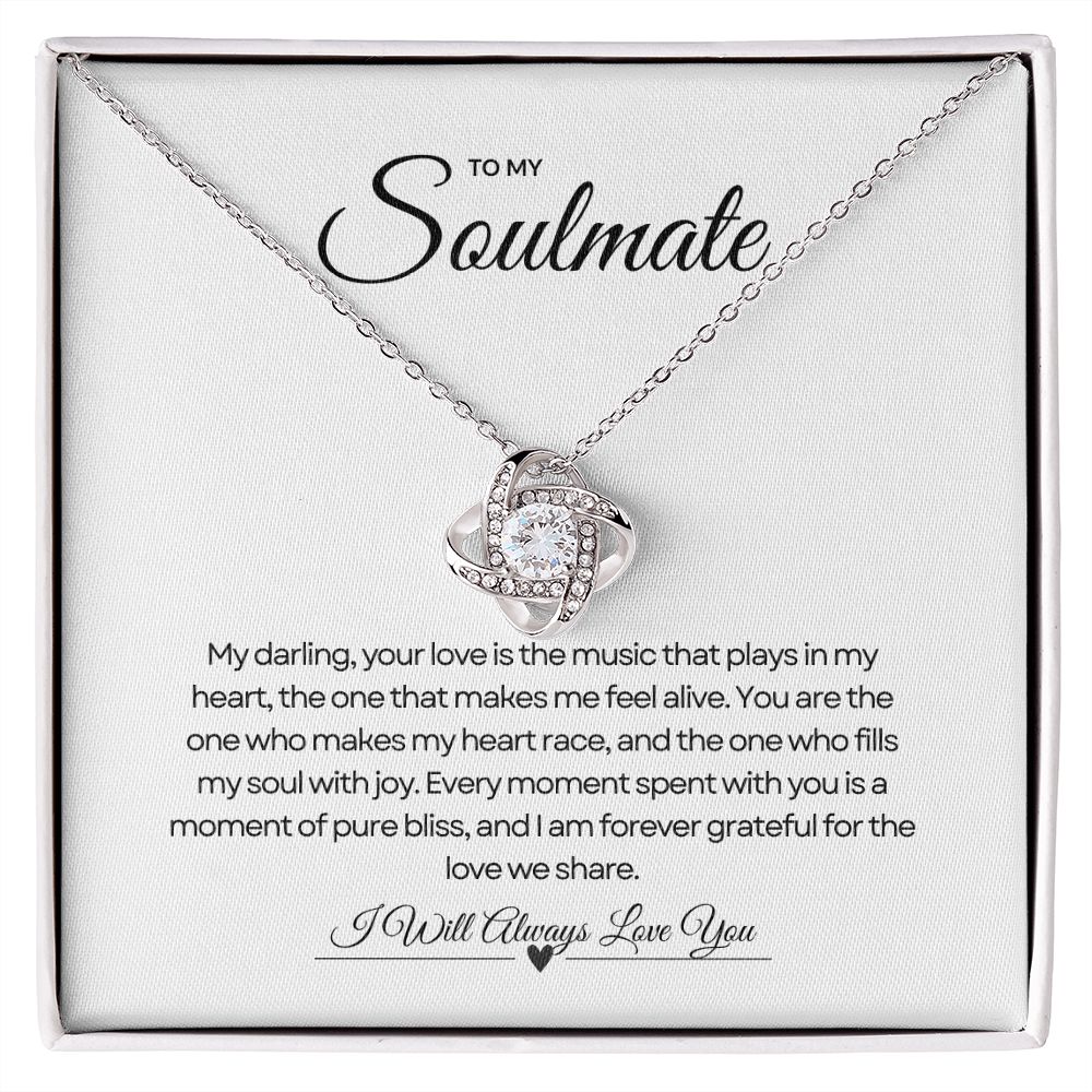 To My Soulmate | Infinity Love Knot Necklace 🌟💖🎁