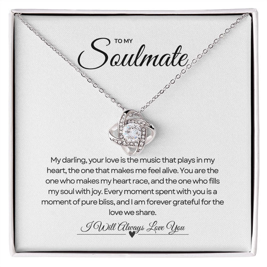 To My Soulmate | Infinity Love Knot Necklace 🌟💖🎁
