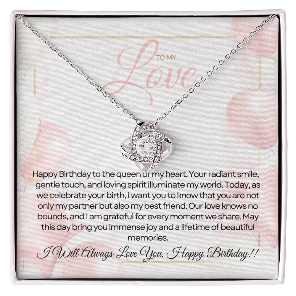 For My Love's Birthday | Radiant Birthday Wishes Pendant 💫🎁💝