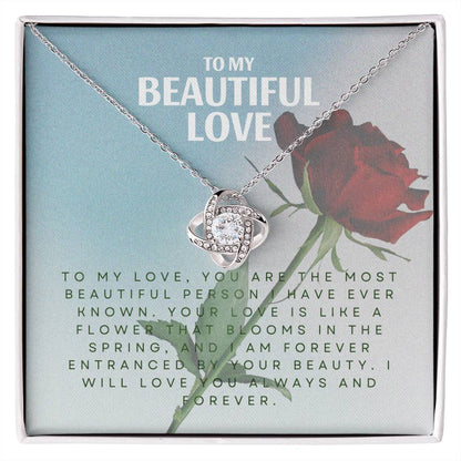 To My Beautiful Love | Forever Enchantment Necklace 💞✨🌹