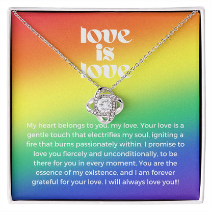 Love Is Love | Infinite Devotion Pendant: Boundless Love 💗💖🌈