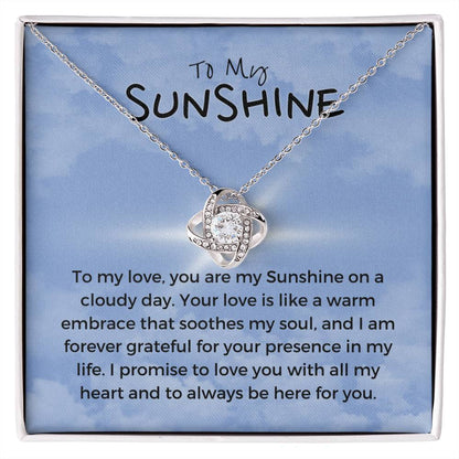 To My Sunshine | Blissful Unity Necklace: Tranquil Expression of Affection 💖🔗💍