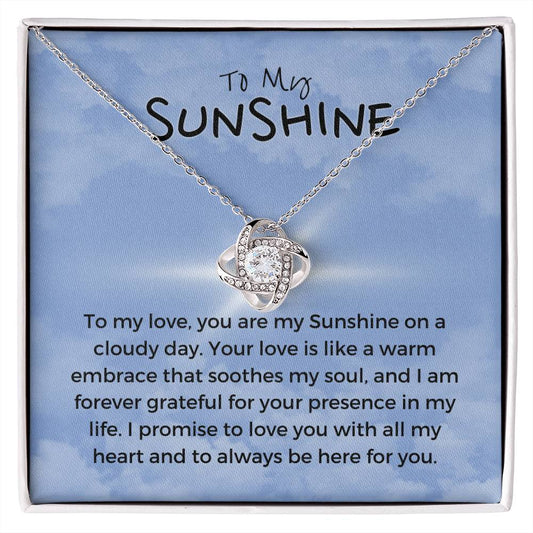 To My Sunshine | Blissful Unity Necklace: Tranquil Expression of Affection 💖🔗💍