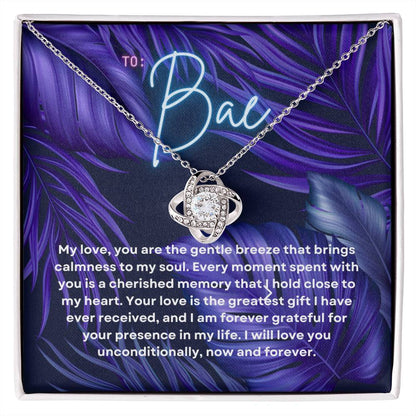 To Bae | Sparkle of Devotion Necklace: Shimmering Love💓💍🌹