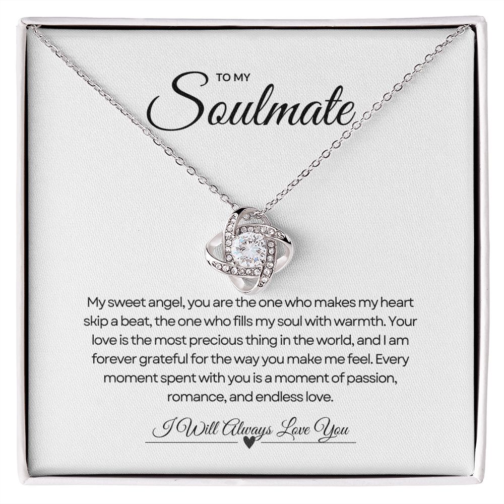 To My Soulmate | Heartstrings Love Knot Pendant 💕💞💓