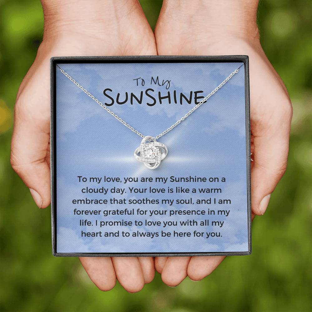 To My Sunshine | Blissful Unity Necklace: Tranquil Expression of Affection 💖🔗💍