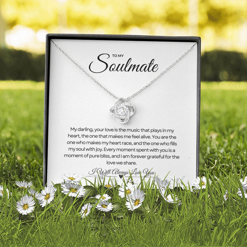 To My Soulmate | Infinity Love Knot Necklace 🌟💖🎁