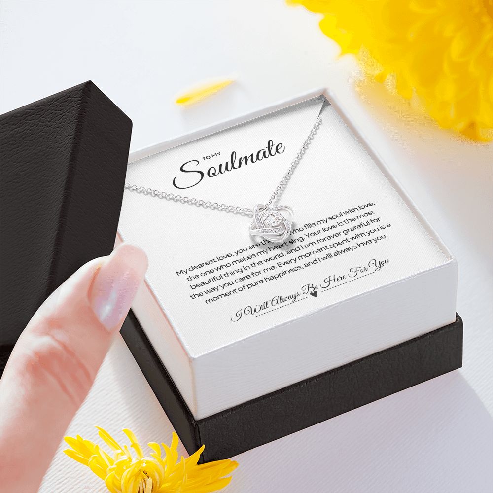 To My Soulmate | Shimmering Love Knot Necklace 💫💖💍