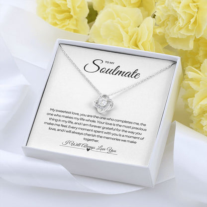 To My Soulmate | Harmony Love Knot Pendant 💜💍🎀