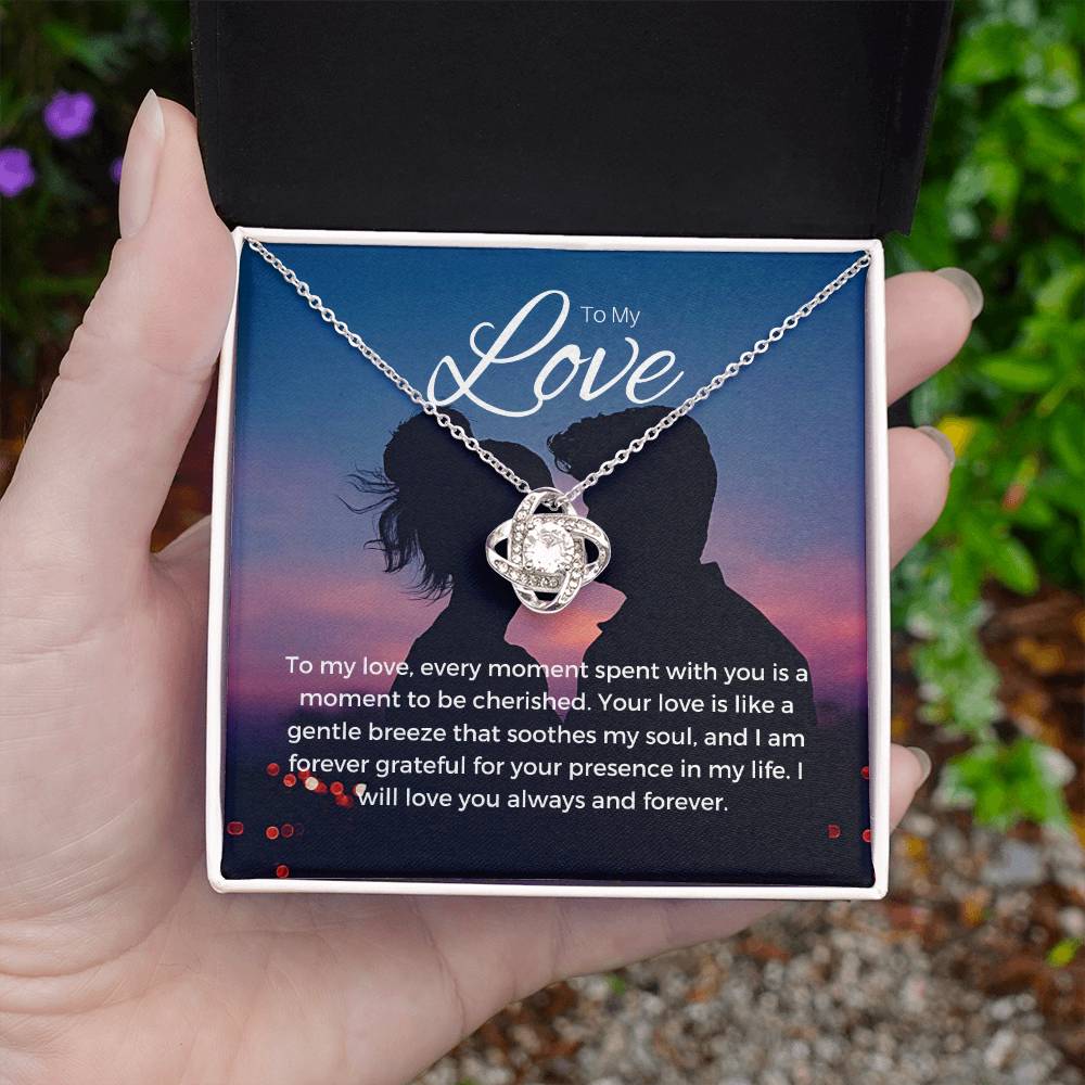 To My Love | Gleaming Devotion Pendant: Brilliant Symbol of Love 💍💖🔗