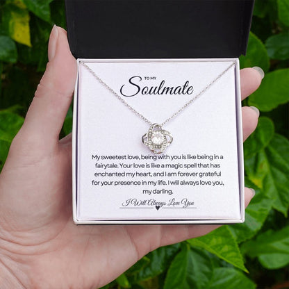To My Soulmate | Blossom Love Knot Pendant 🌺💝🎁