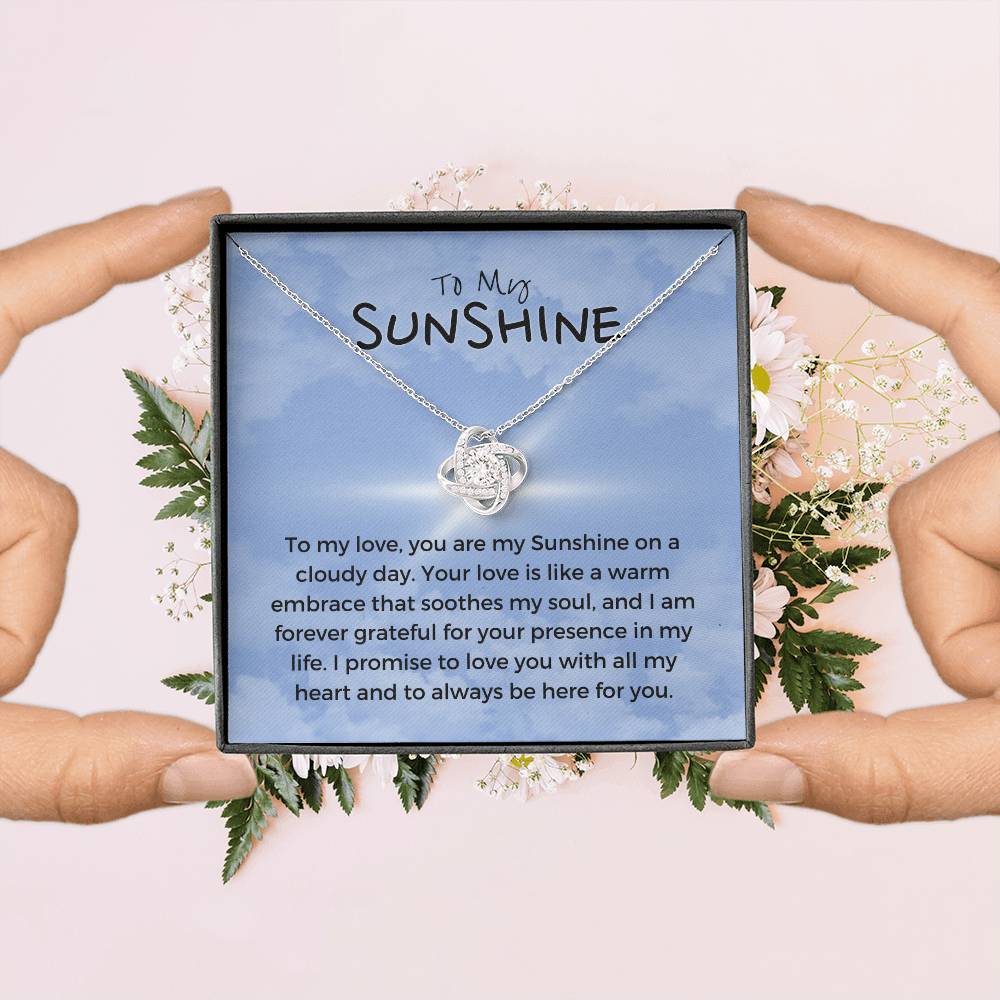 To My Sunshine | Blissful Unity Necklace: Tranquil Expression of Affection 💖🔗💍