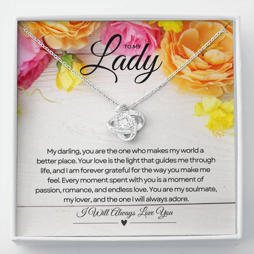 To My Lady | Eternal Love's Embrace Pendant 💞💍🌟