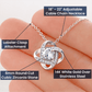 To My Soulmate | Graceful Love Knot Necklace 💎🎁💕