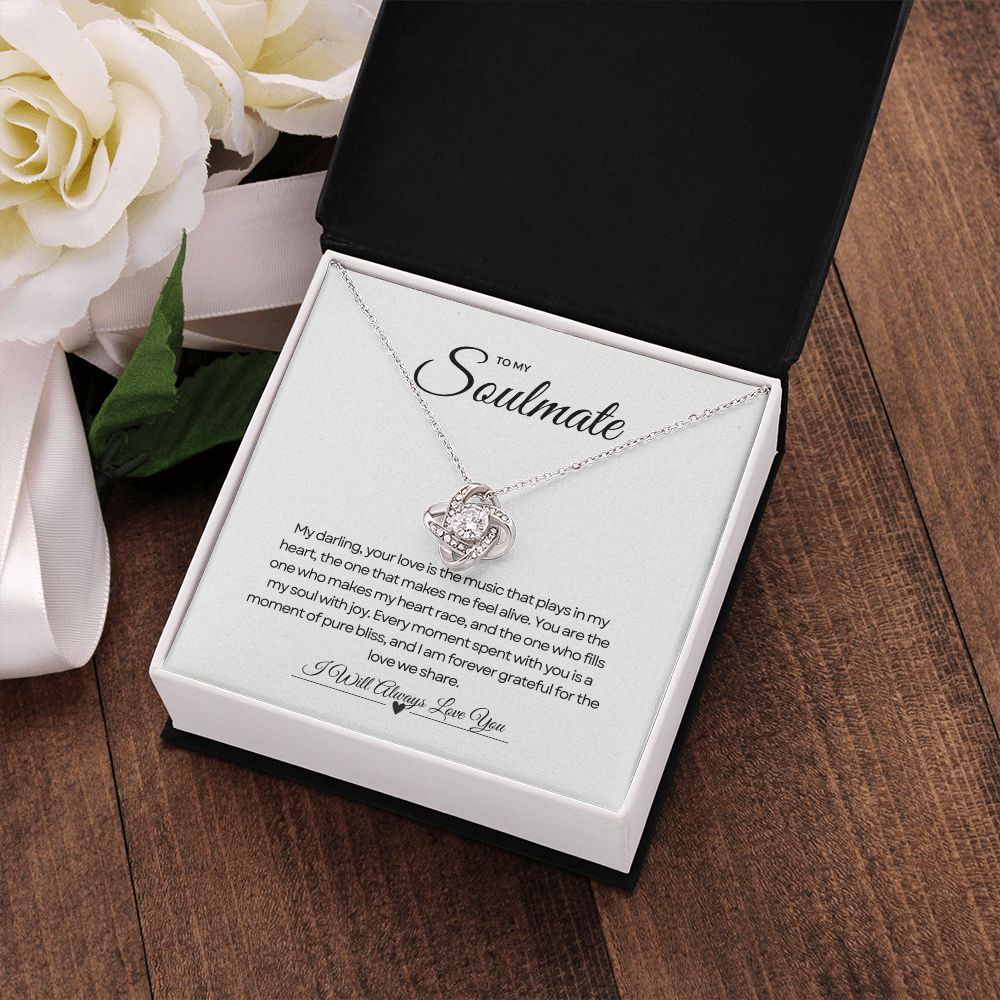 To My Soulmate | Infinity Love Knot Necklace 🌟💖🎁