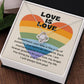 Love Is Love | Gleaming Forever Love Pendant: Mesmerizing Token of Eternal Devotion  💖🌈💍