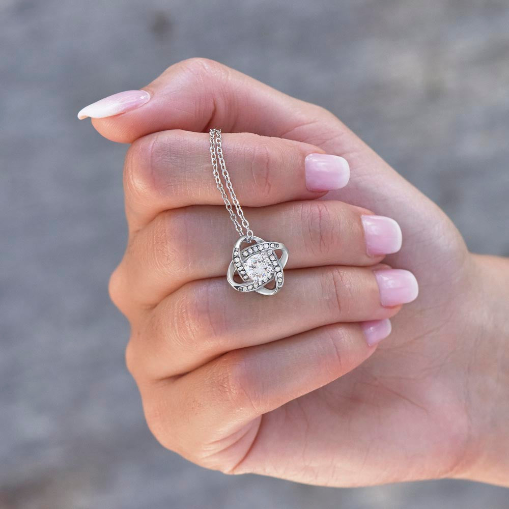 To My Soulmate | Delicate Love Knot Pendant 🌸🎀💍