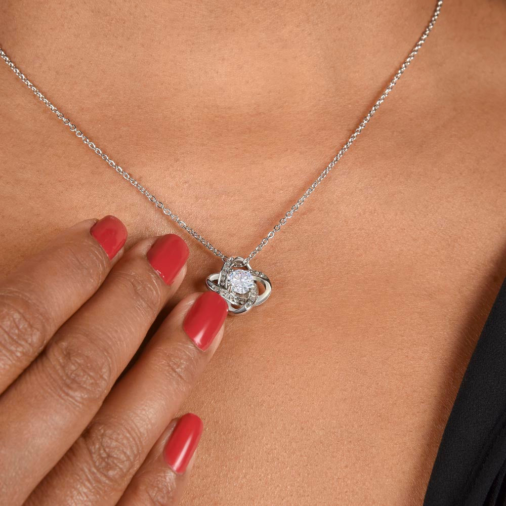 To My Soulmate | Graceful Love Knot Necklace 💎🎁💕
