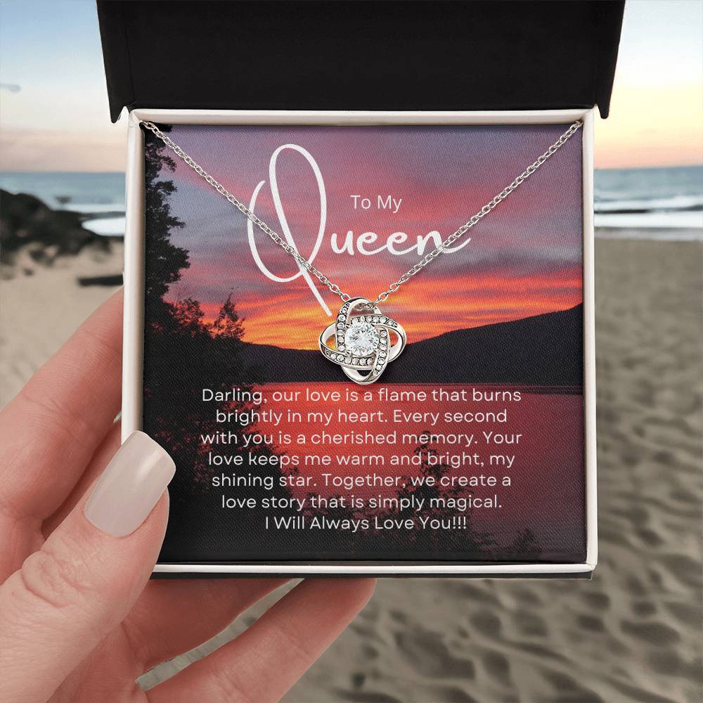 To My Queen | Serene Unity Pendant: Graceful Gift for Her 💞🍭💍