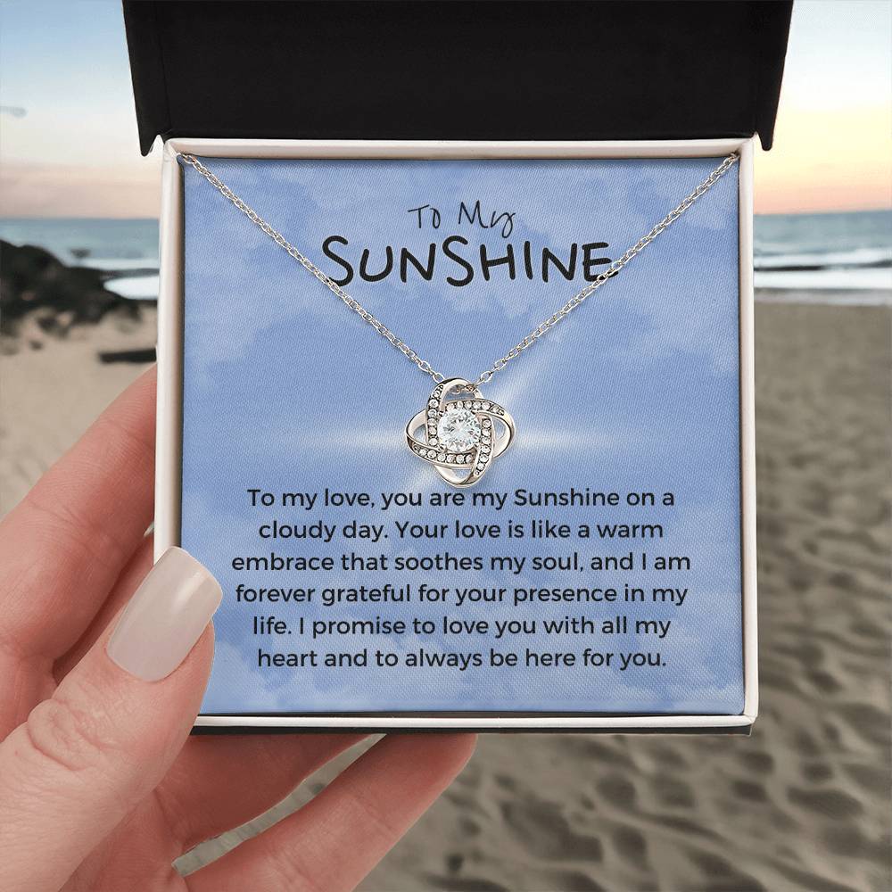 To My Sunshine | Blissful Unity Necklace: Tranquil Expression of Affection 💖🔗💍