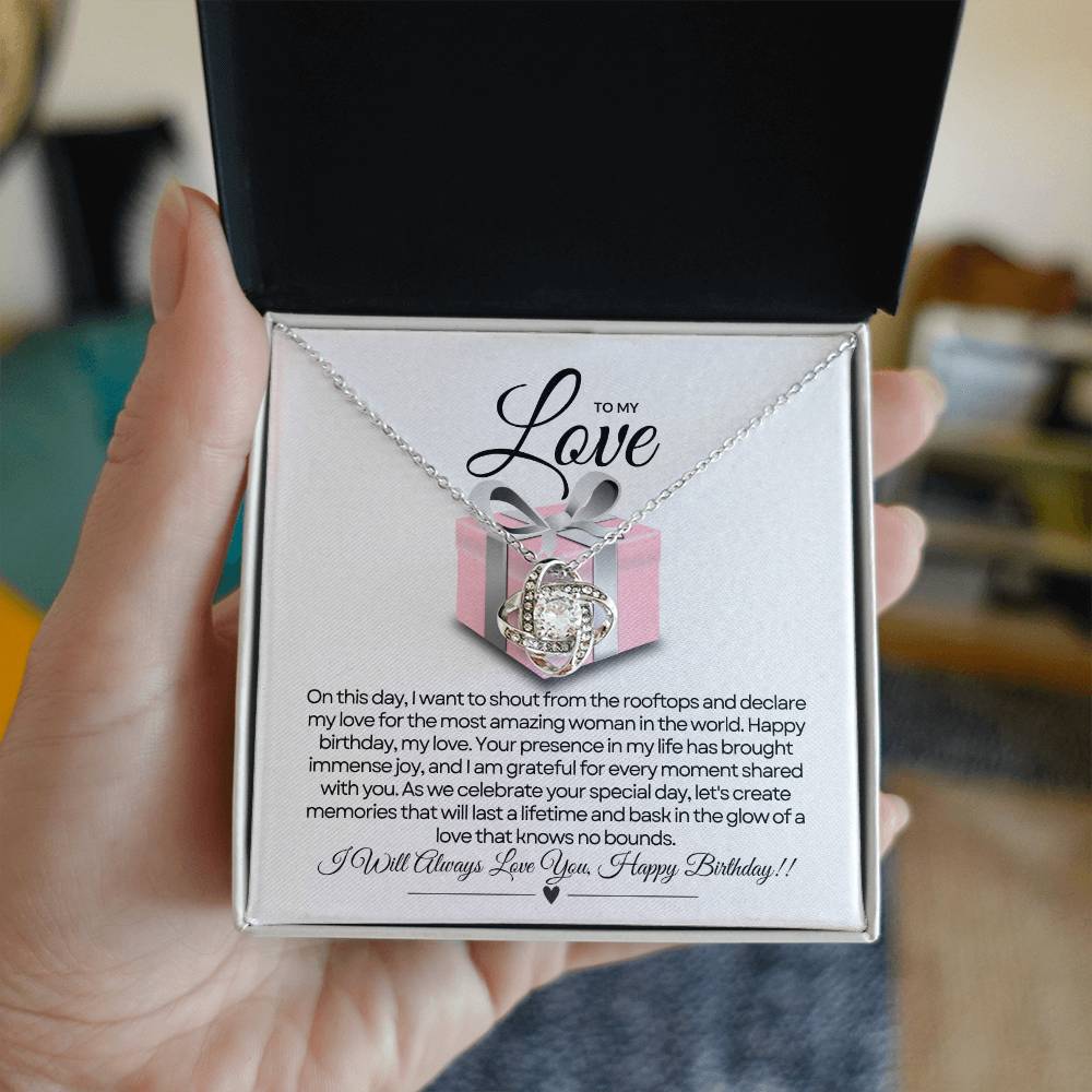 For My Love's Birthday | Glittering Gift Necklace ✨🎁💖