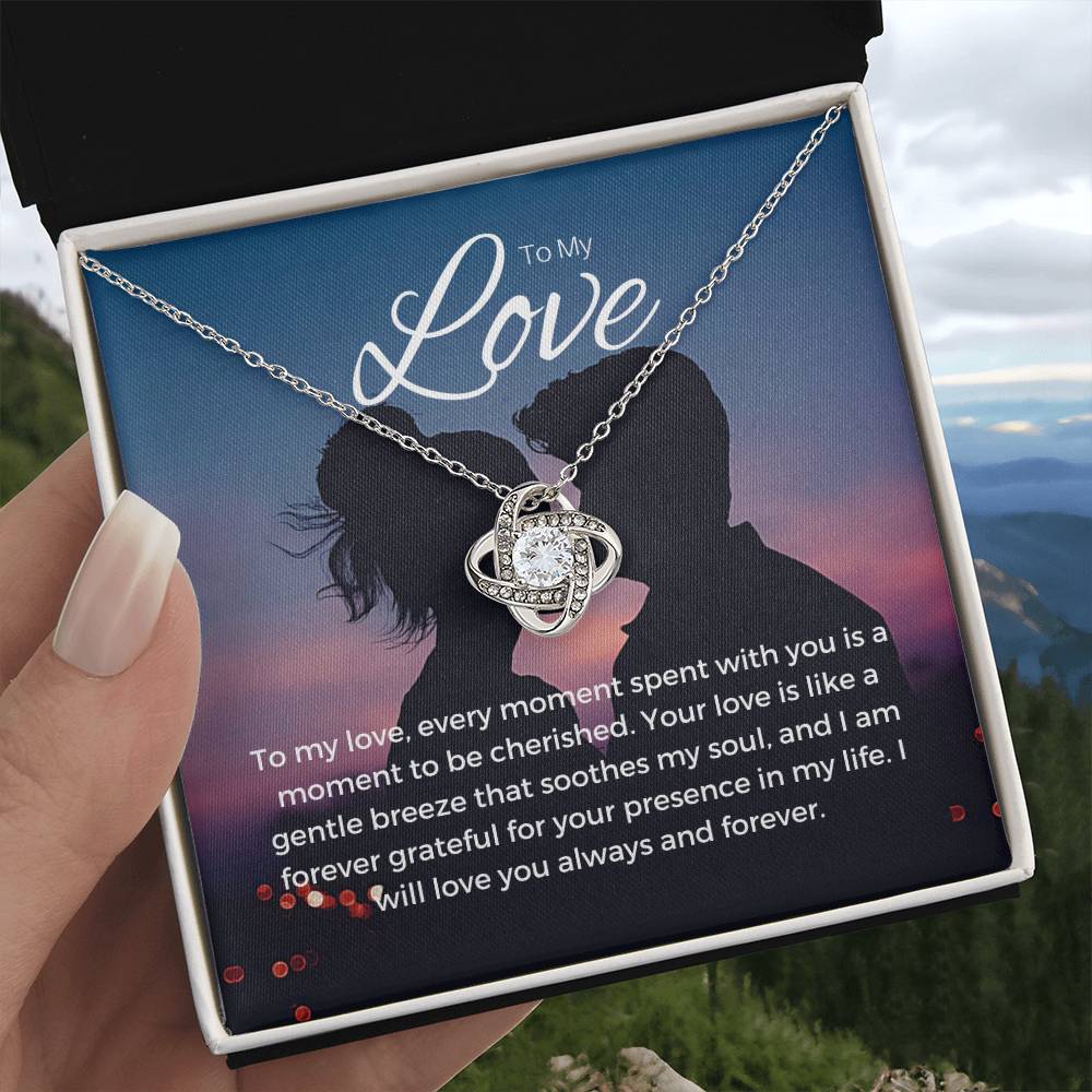 To My Love | Gleaming Devotion Pendant: Brilliant Symbol of Love 💍💖🔗