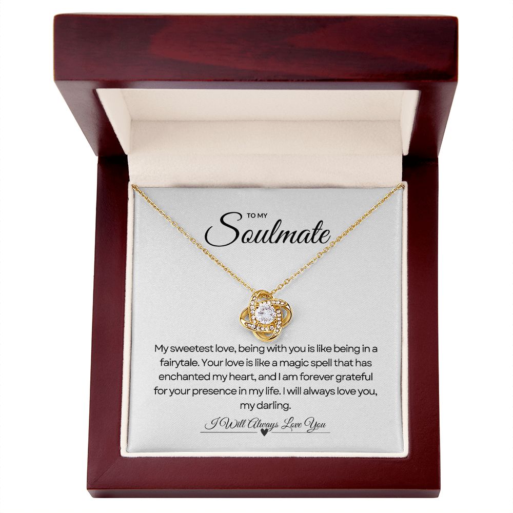 To My Soulmate | Blossom Love Knot Pendant 🌺💝🎁