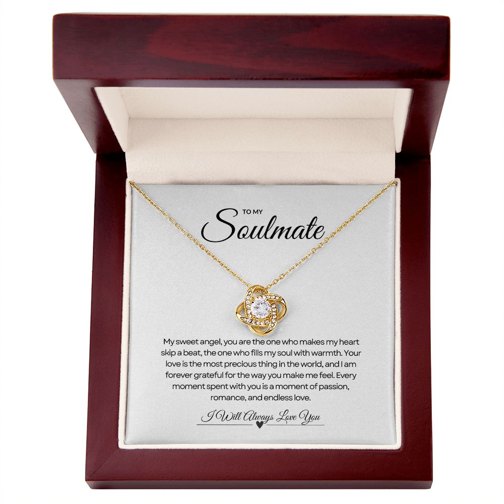 To My Soulmate | Heartstrings Love Knot Pendant 💕💞💓