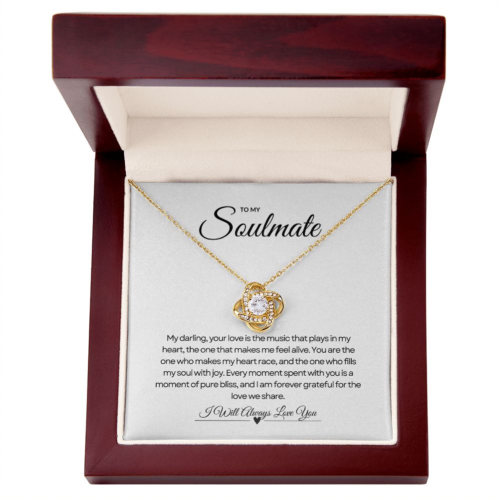 To My Soulmate | Infinity Love Knot Necklace 🌟💖🎁