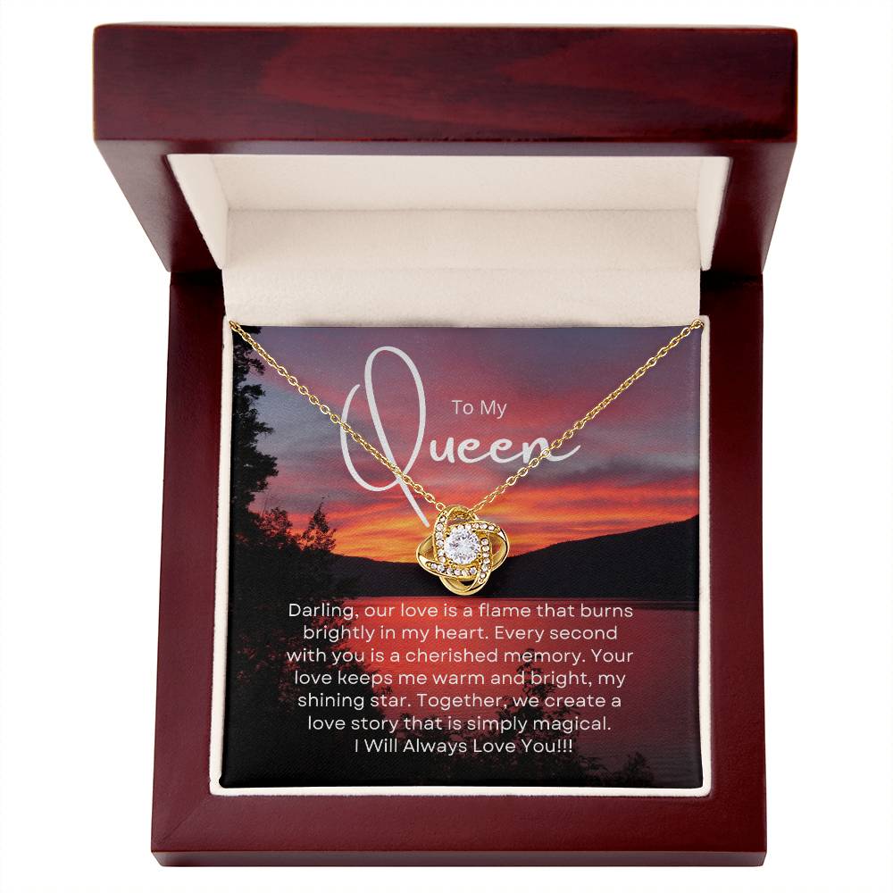 To My Queen | Serene Unity Pendant: Graceful Gift for Her 💞🍭💍