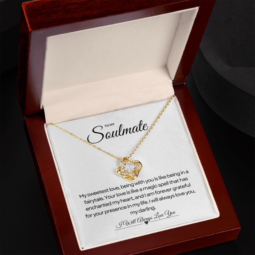 To My Soulmate | Blossom Love Knot Pendant 🌺💝🎁