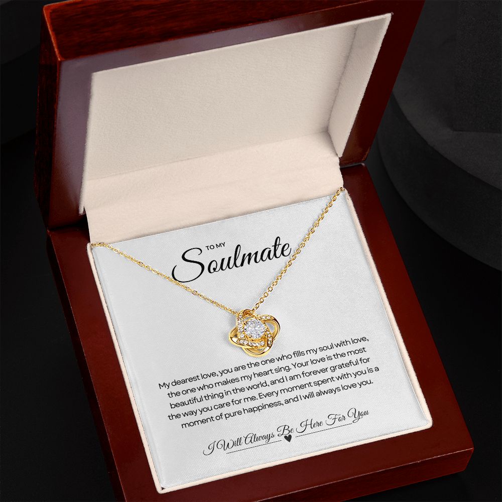 To My Soulmate | Shimmering Love Knot Necklace 💫💖💍