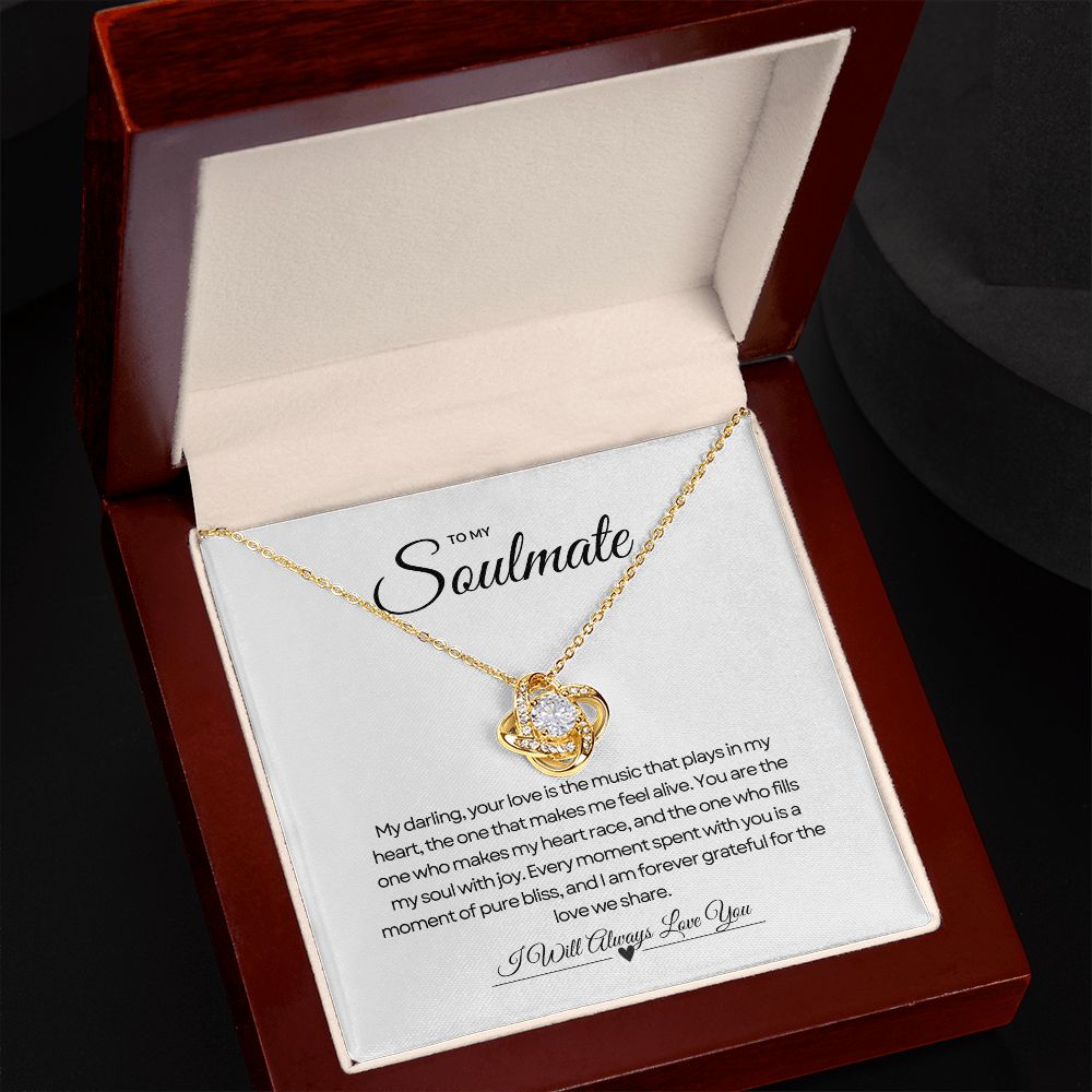 To My Soulmate | Infinity Love Knot Necklace 🌟💖🎁