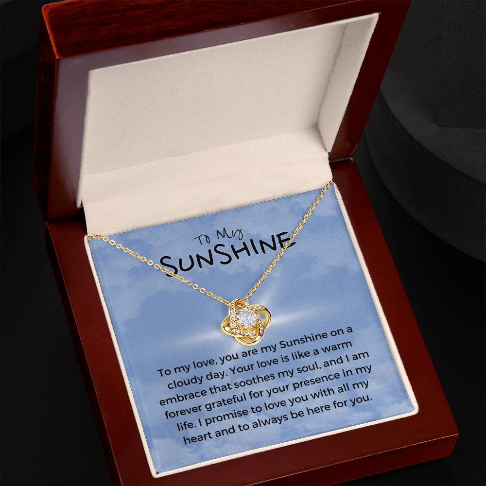 To My Sunshine | Blissful Unity Necklace: Tranquil Expression of Affection 💖🔗💍