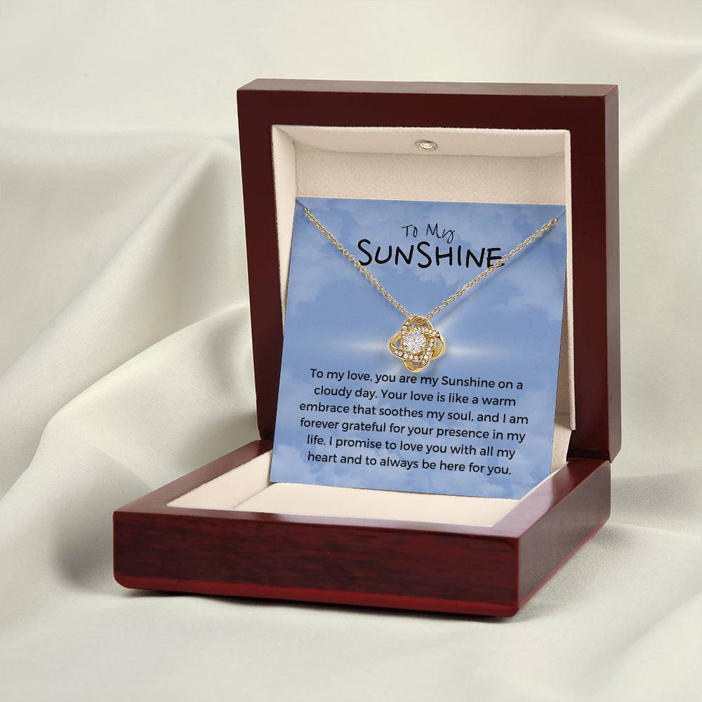 To My Sunshine | Blissful Unity Necklace: Tranquil Expression of Affection 💖🔗💍