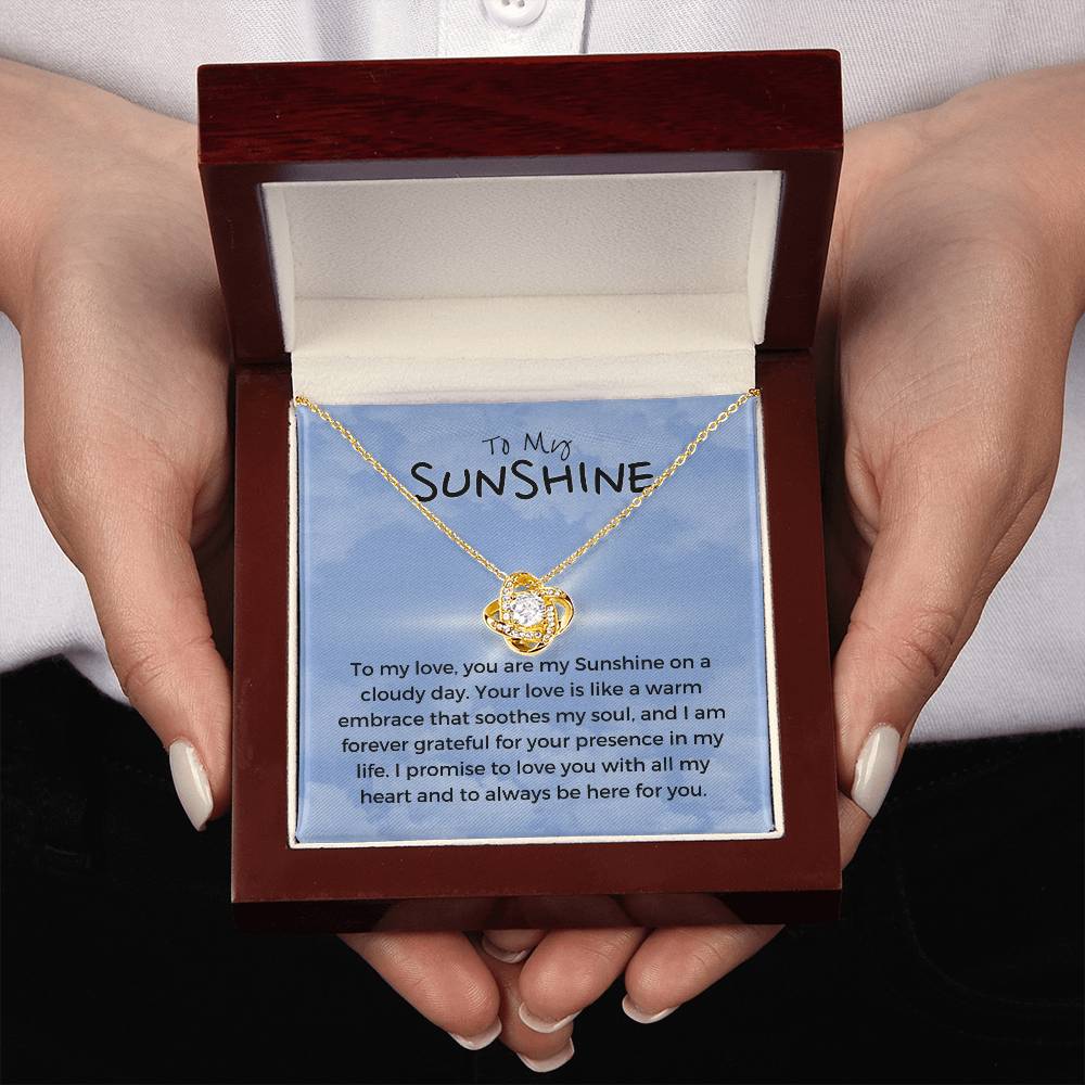 To My Sunshine | Blissful Unity Necklace: Tranquil Expression of Affection 💖🔗💍