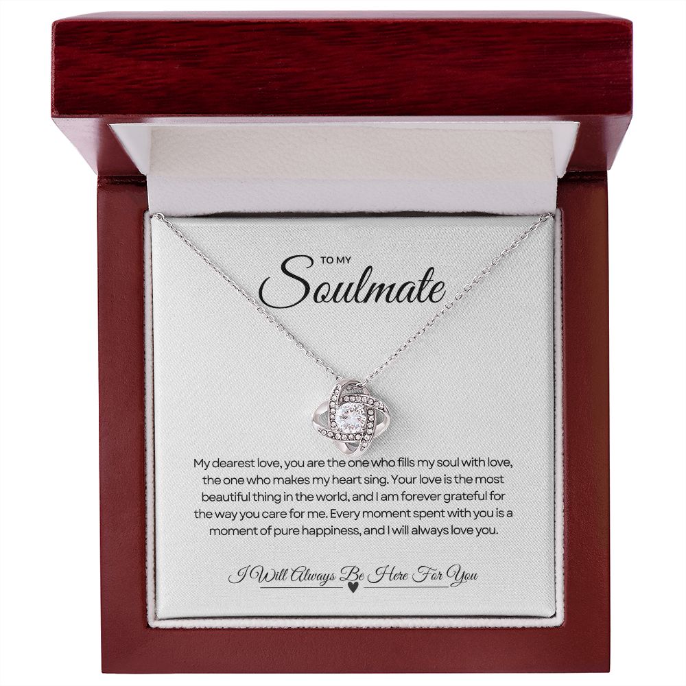 To My Soulmate | Shimmering Love Knot Necklace 💫💖💍