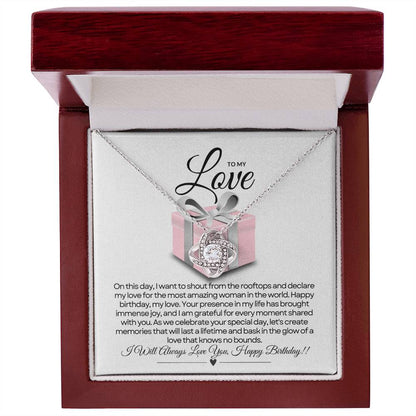 For My Love's Birthday | Glittering Gift Necklace ✨🎁💖