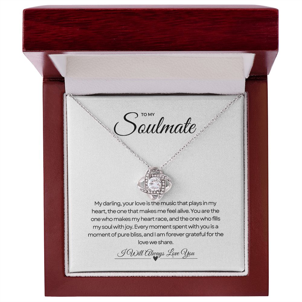 To My Soulmate | Infinity Love Knot Necklace 🌟💖🎁