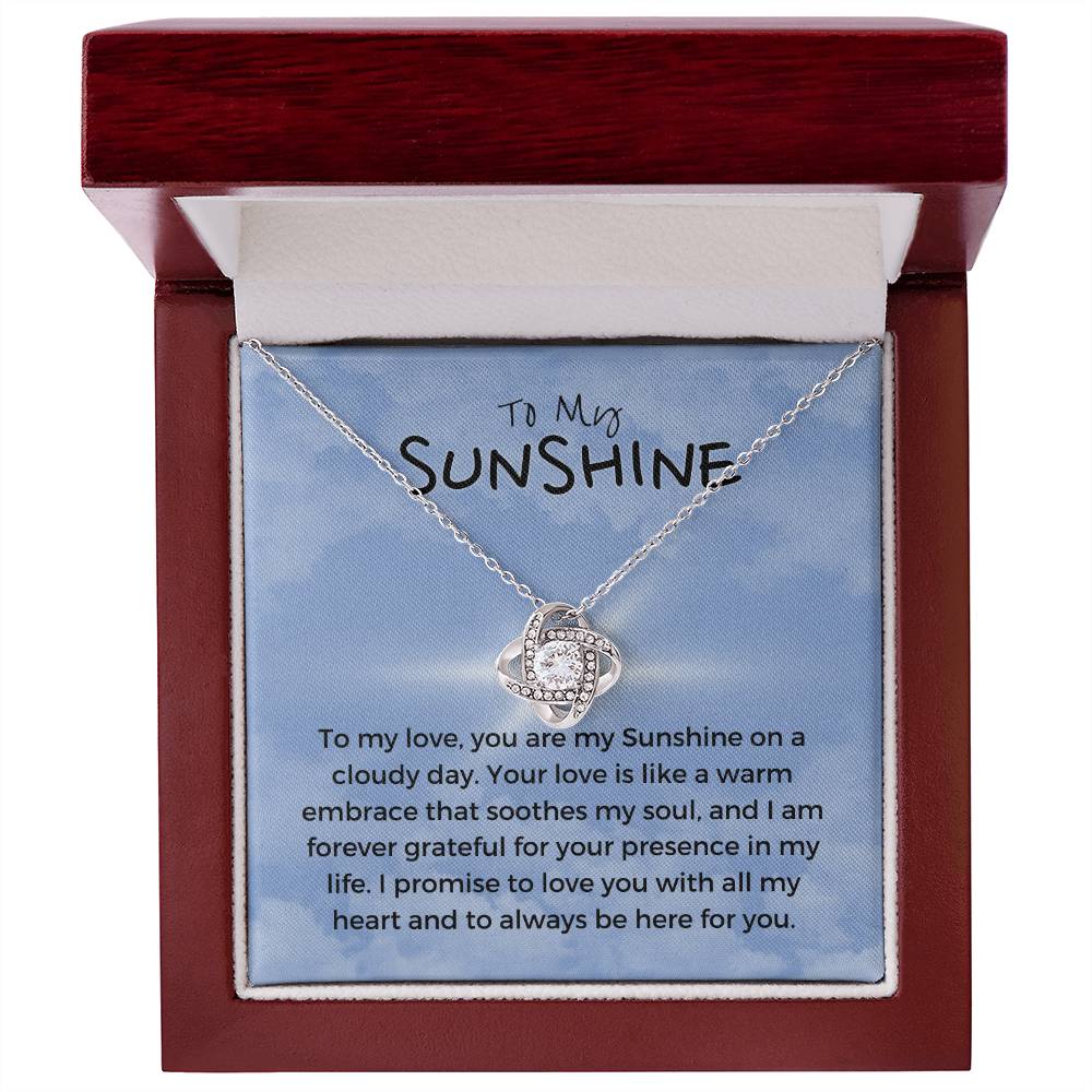 To My Sunshine | Blissful Unity Necklace: Tranquil Expression of Affection 💖🔗💍
