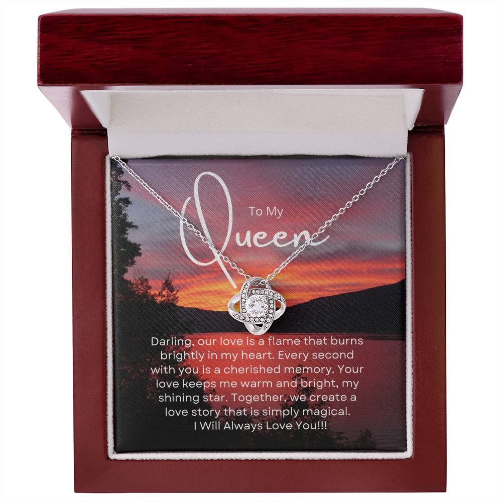 To My Queen | Serene Unity Pendant: Graceful Gift for Her 💞🍭💍