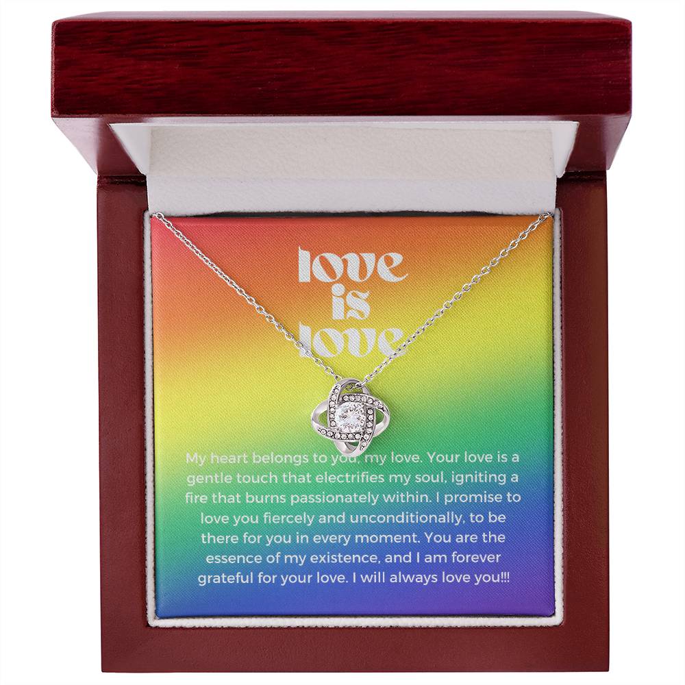 Love Is Love | Infinite Devotion Pendant: Boundless Love 💗💖🌈