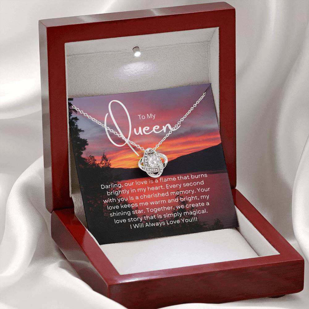 To My Queen | Serene Unity Pendant: Graceful Gift for Her 💞🍭💍