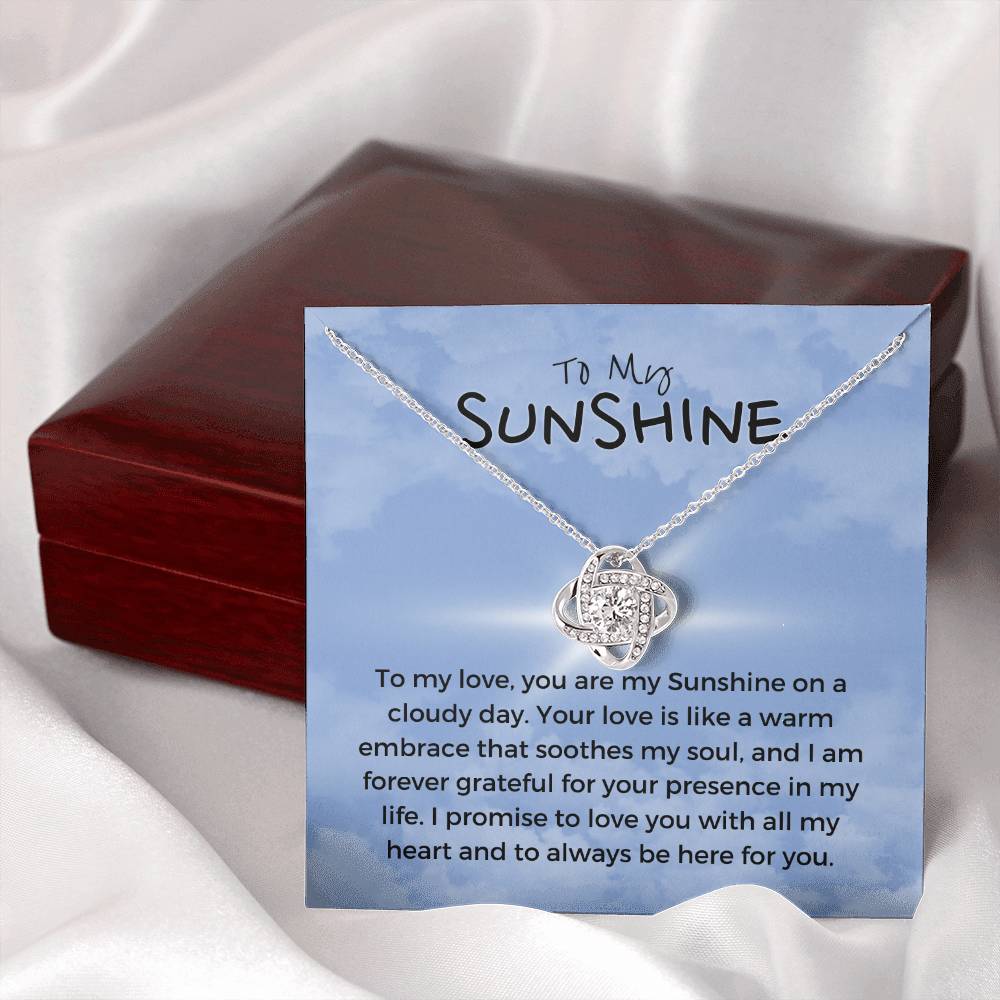 To My Sunshine | Blissful Unity Necklace: Tranquil Expression of Affection 💖🔗💍