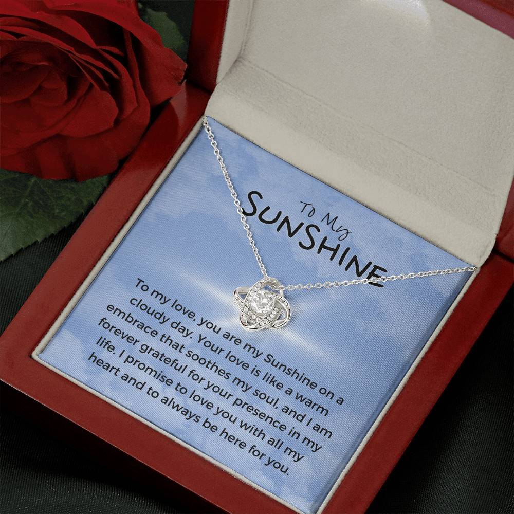 To My Sunshine | Blissful Unity Necklace: Tranquil Expression of Affection 💖🔗💍
