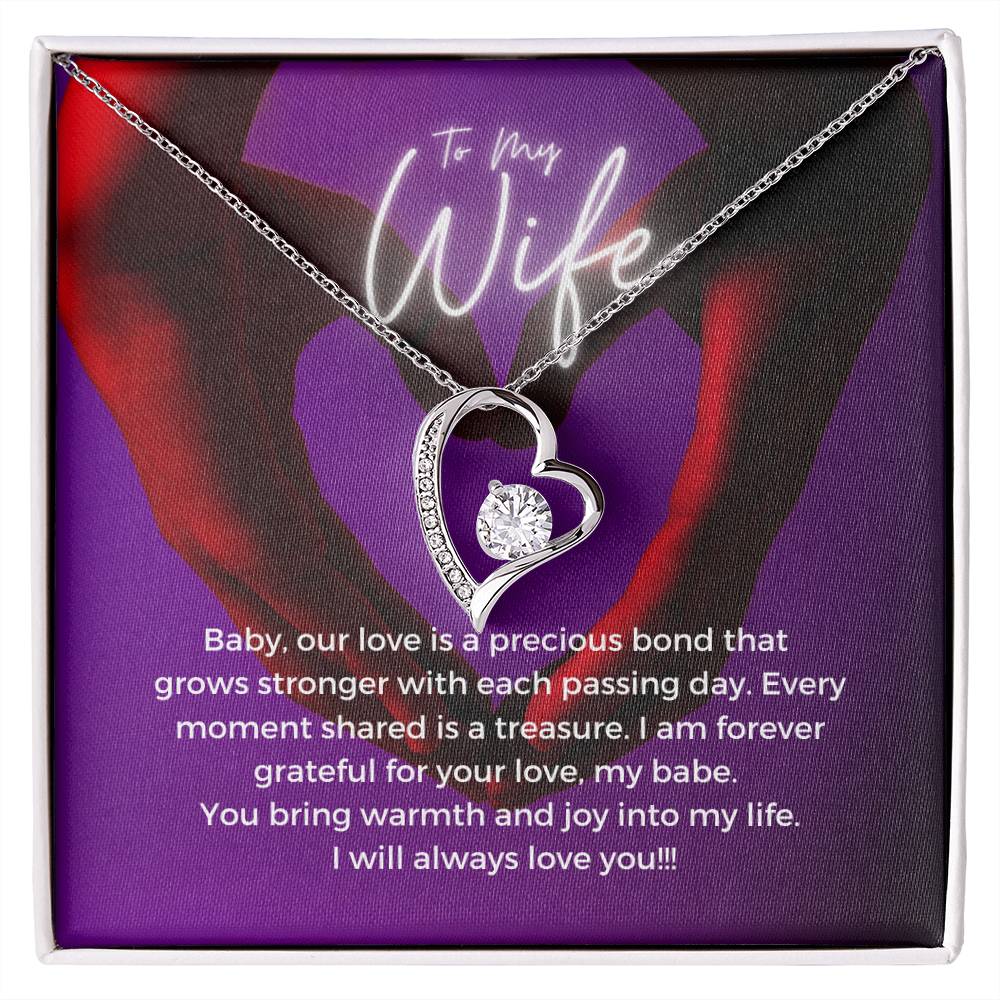 To My Wife | Timeless Charm Necklace: Forever Love Pendant for Her 💕🕊️💍