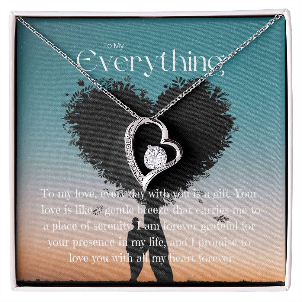 To My Everything | Eternal Connection Necklace: Forever Love Pendant for Her ⌛️💖🔗