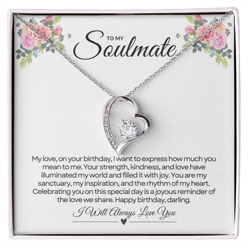 To My Love For Birthday | Gleaming Birthday Sentiments Necklace ✨💕🎈