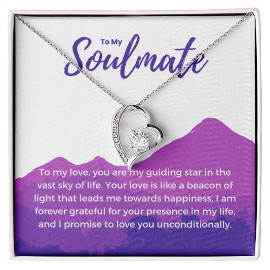 To My Soulmate | Eternal Connection Necklace: Forever Love Pendant for Her ⌛️💖🔗